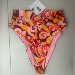Beach Riot Highway High-Waisted Bikini Bottoms Starbright Size Medium NWT